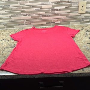 Talbots Short Sleeved Dark Pink Top